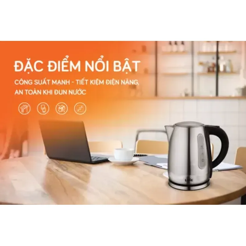 ⚡ Ấm Siêu Tốc UNIE UE-300 – Nhỏ Gọn Tiện Lợi, Đun Nhanh An Toàn Tuyệt Đối 💧 680147