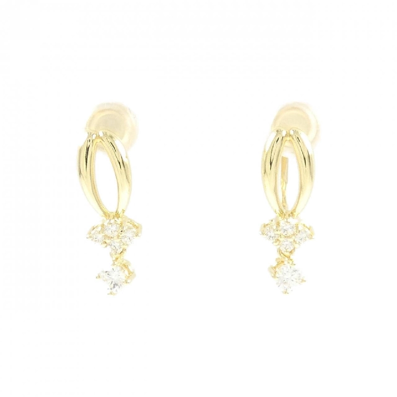 Bông tai kim cương K18YG 0.38CT - Hàng hiệu Chính hãng 869563