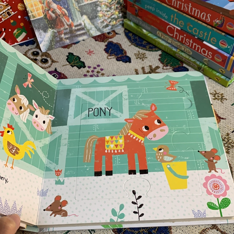 Sách ngoại văn Make And Play Jigsaw Book: Farm Friends, Mới, board book cho bé 326304