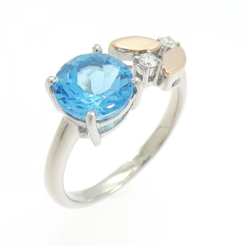 Nhẫn Blue Topaz 750WG/750PG - Hàng hiệu Authentic 850225