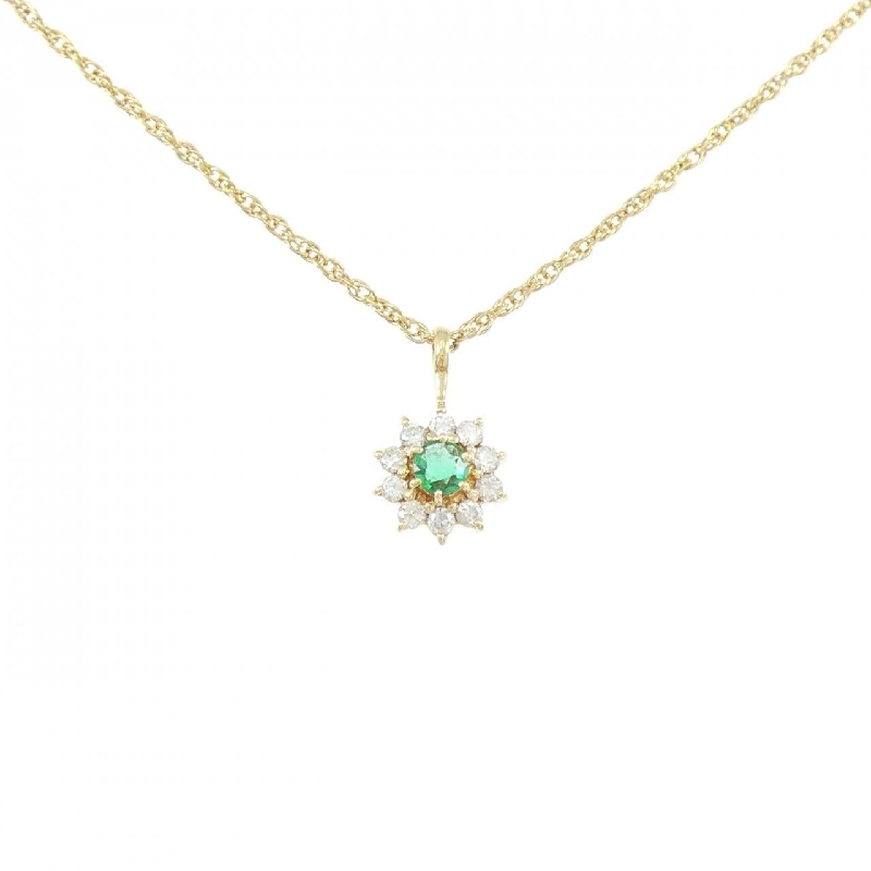 K18YG Emerald Necklace 0.13CT - Hàng hiệu Authentic 858413