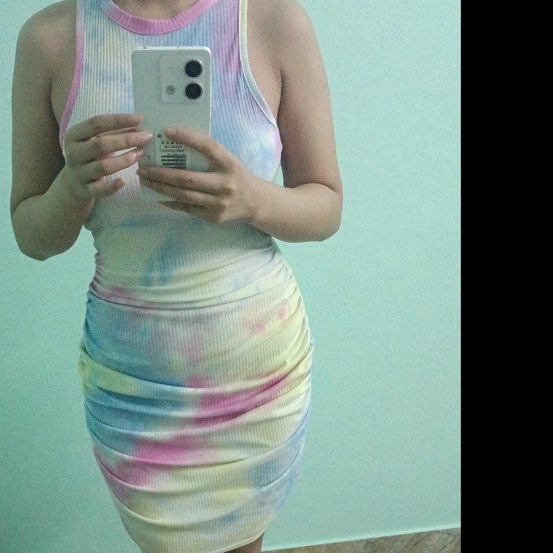 Đầm body màu loang  504914