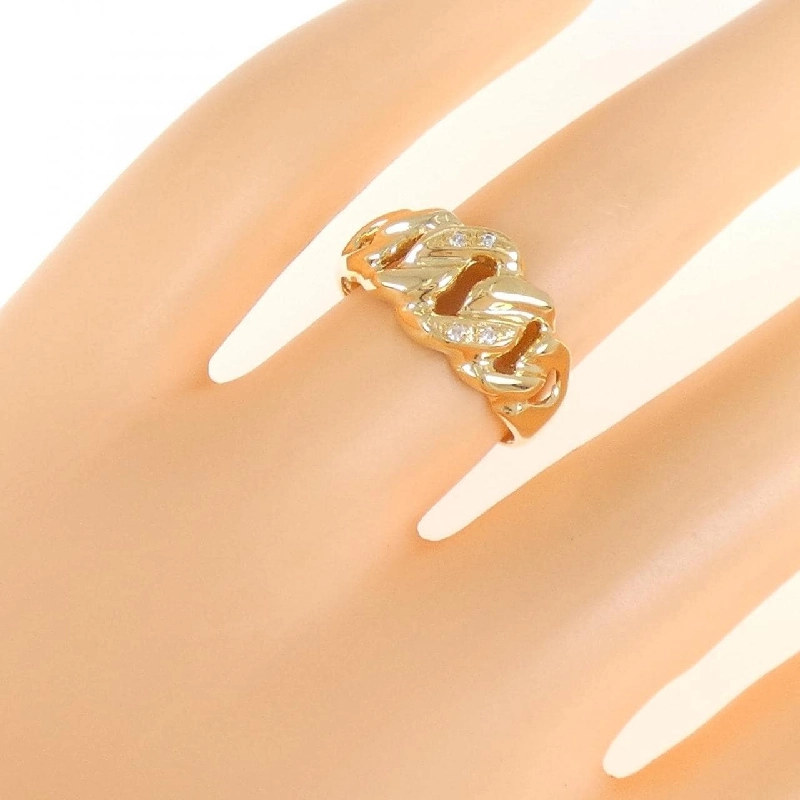 Nhẫn kim cương K18YG 669950