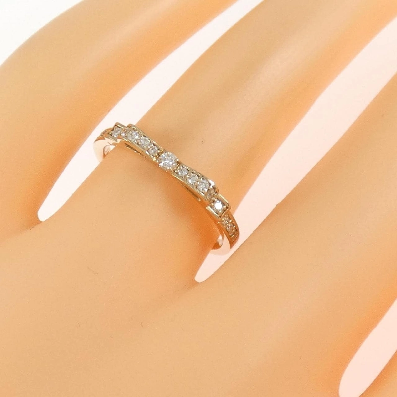 Nhẫn kim cương K18PG có ruy băng 0.15CT 669107