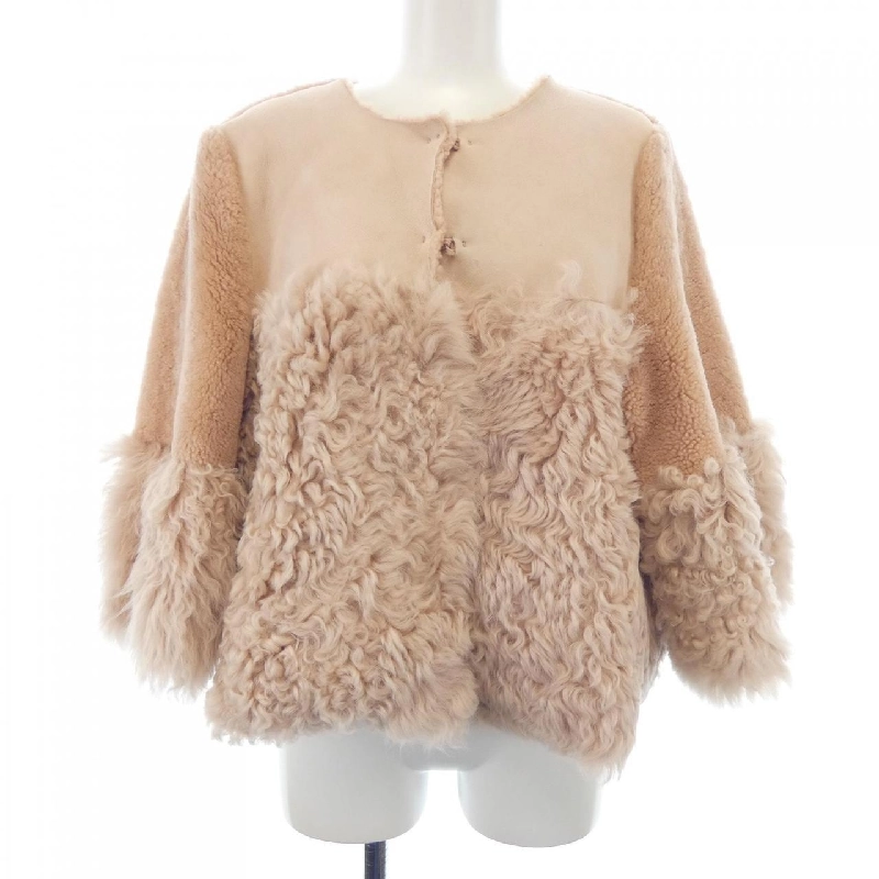 【Mã giảm giá】Red Valentino Áo khoác lông cừu 630806