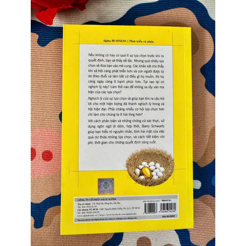 [Sách Tâm Lý Hành Vi] Nghịch Lý Của Sự Lựa Chọn - Barry Schwartz - Tốt 931644