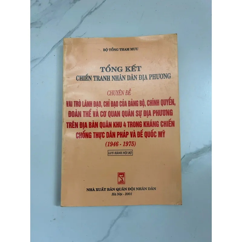 Tổng kết chiến tranh nhân dân địa phương (Chuyên đề Quân khu 4) 799201