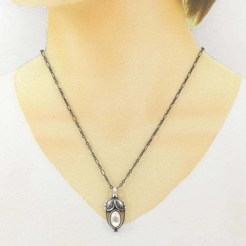 George Jensen 925 Dây chuyền - Hàng hiệu Chính hãng 844420