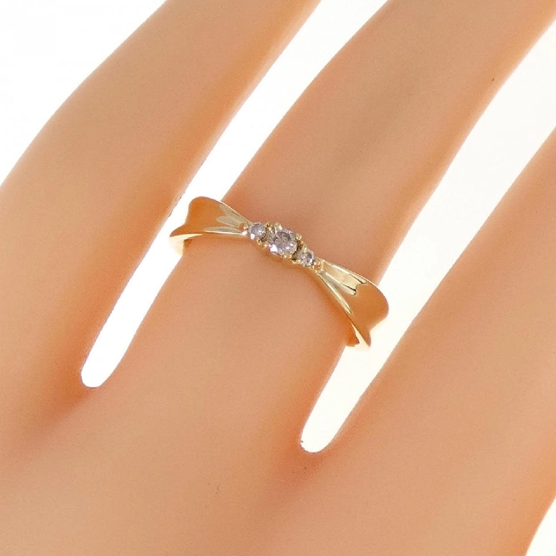 Nhẫn kim cương K18YG 673061