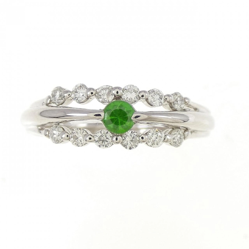 Nhẫn Đá Garnet Demantoid PT900 0.11CT 670771