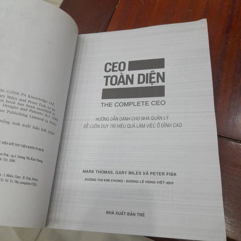 CEO TOÀN DIỆN, cẩm nang tuyệt vời cho nhà lãnh đạo và quản lý 359659