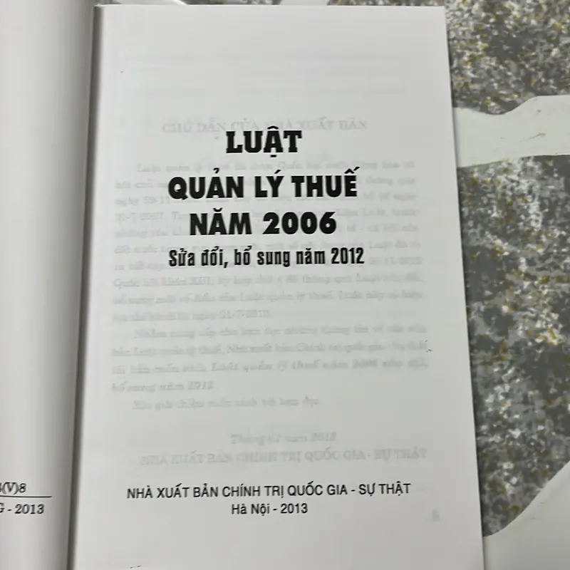 Luật quản lý thuế 2006 sửa đổi 2012 713039