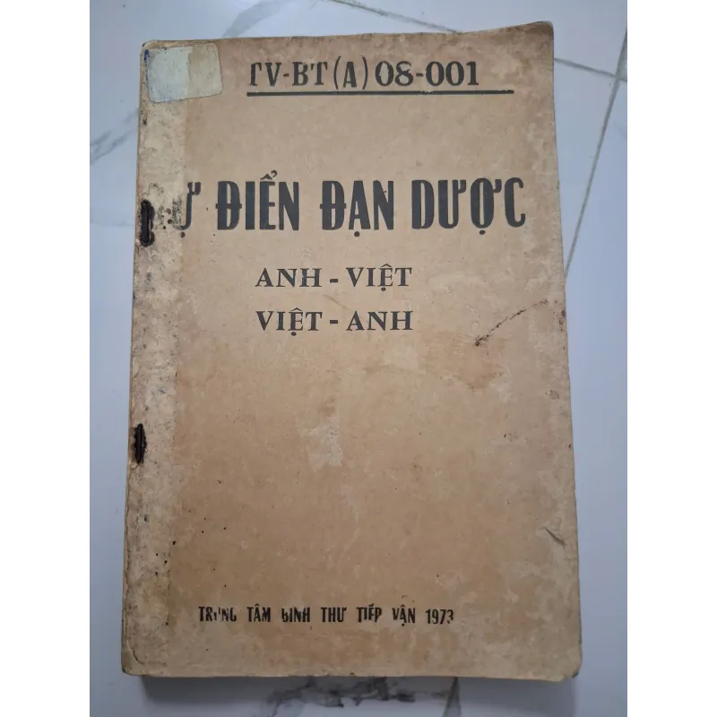 Từ điển đạn dược (Anh - Việt / Việt - Anh) - Trung tâm binh thư tiếp vận 1006567