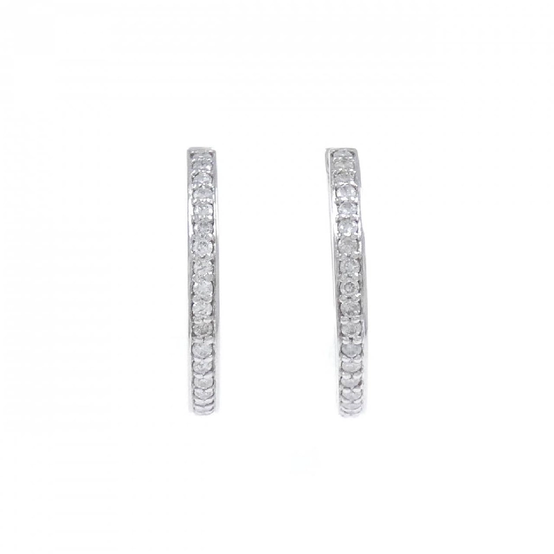 K14WG Bông tai kim cương dạng vòng 0.80CT - Hàng hiệu Chính hãng 867337