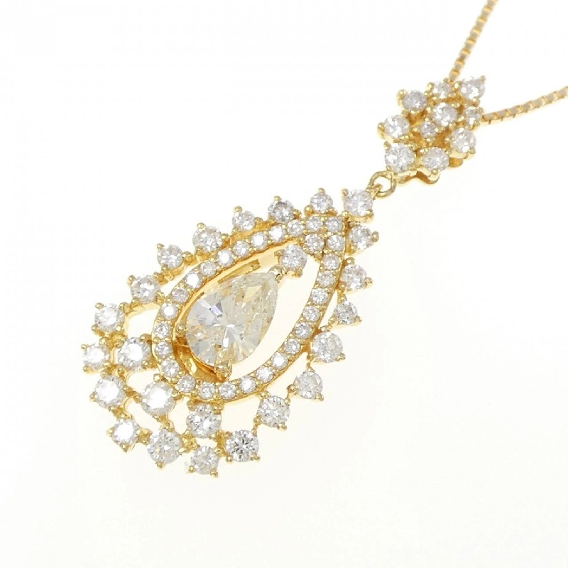 K18YG Dây chuyền kim cương 0.570CT - Hàng hiệu Chính hãng 860741