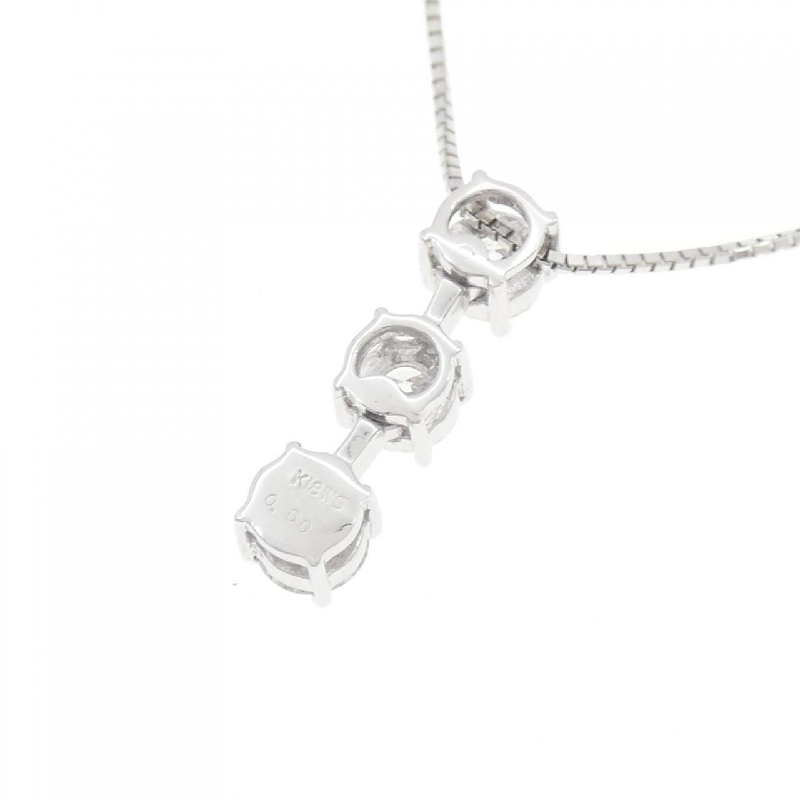 K18WG Dây chuyền kim cương ba viên 0.60CT - Hàng hiệu Chính hãng 860742