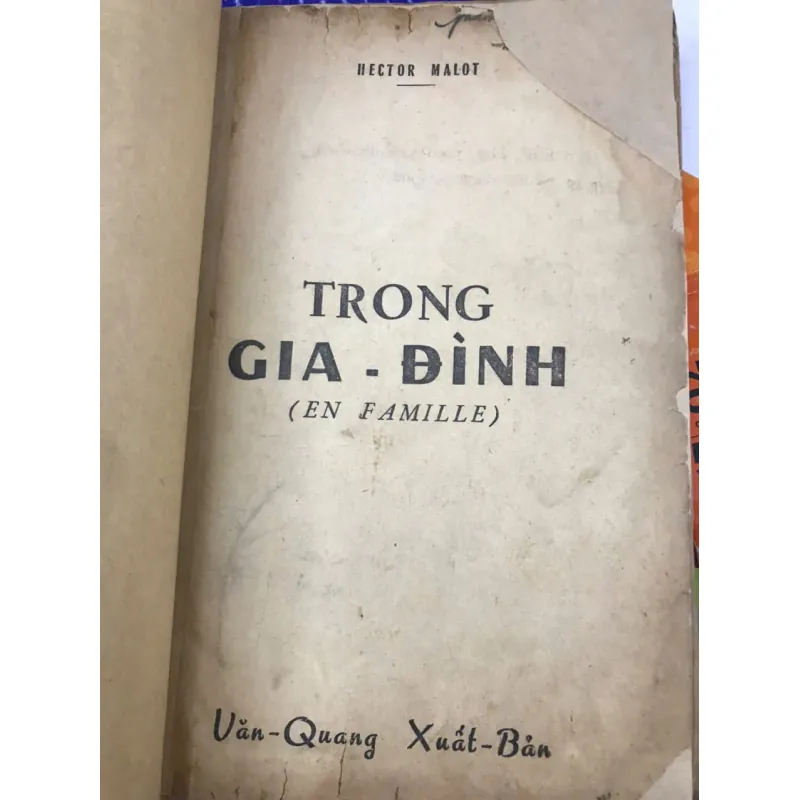 Trong gia đình (En Famille) - Hector Malot - bản in năm 1962 - dịch giả BÁ ĐƯƠNG 781330