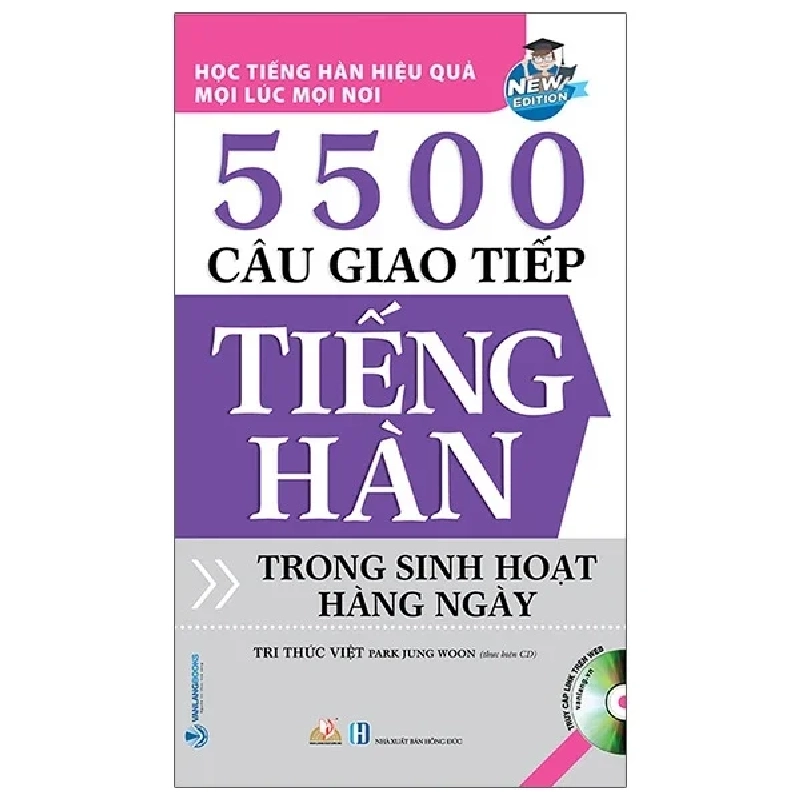 5500 Câu Giao Tiếp Tiếng Hàn Trong Sinh Hoạt Hằng Ngày - Tri Thức Việt (Mới 100%) Tiếng Hàn, Văn Lang Books - SÁCH ĐẠI HỌC 483979