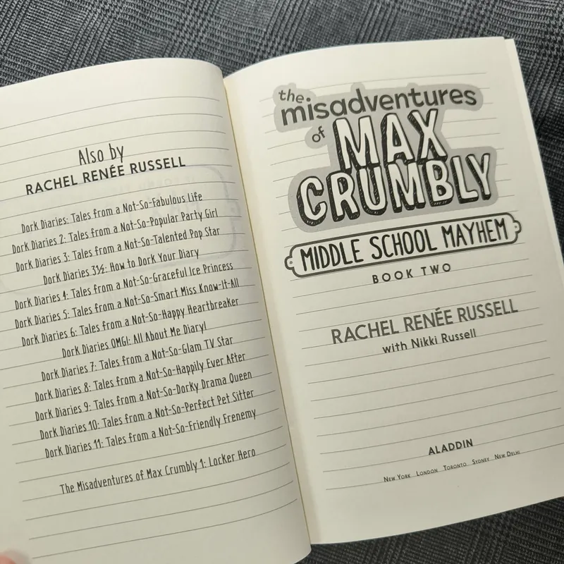 (Hardback) The Misadventures of Max Crumbly (Book 2) - Middle School Mayhem 712500