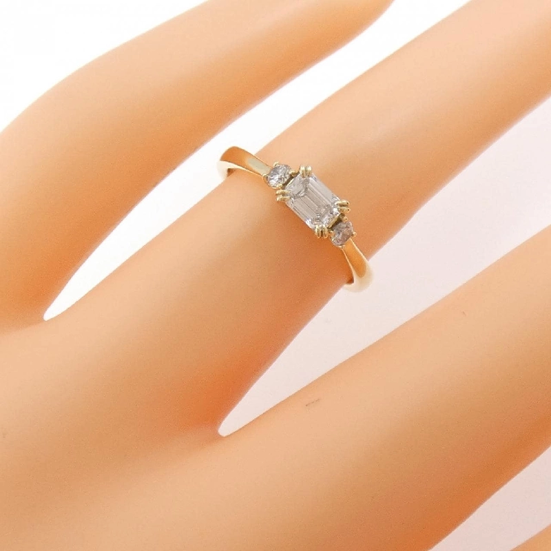 Nhẫn kim cương K18YG 0.334CT 671266