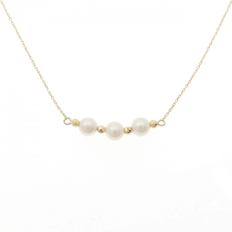 K18YG Ngọc trai Akoya Dây chuyền - Hàng hiệu Chính hãng 860858