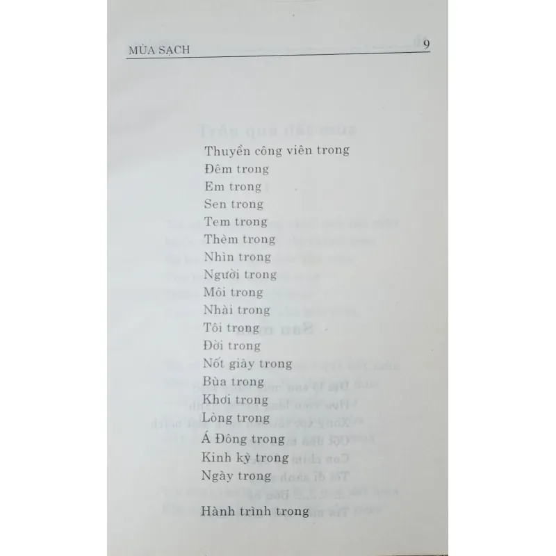 Mùa sạch (Trần Dần, có chữ ký Dương Tường) 477897