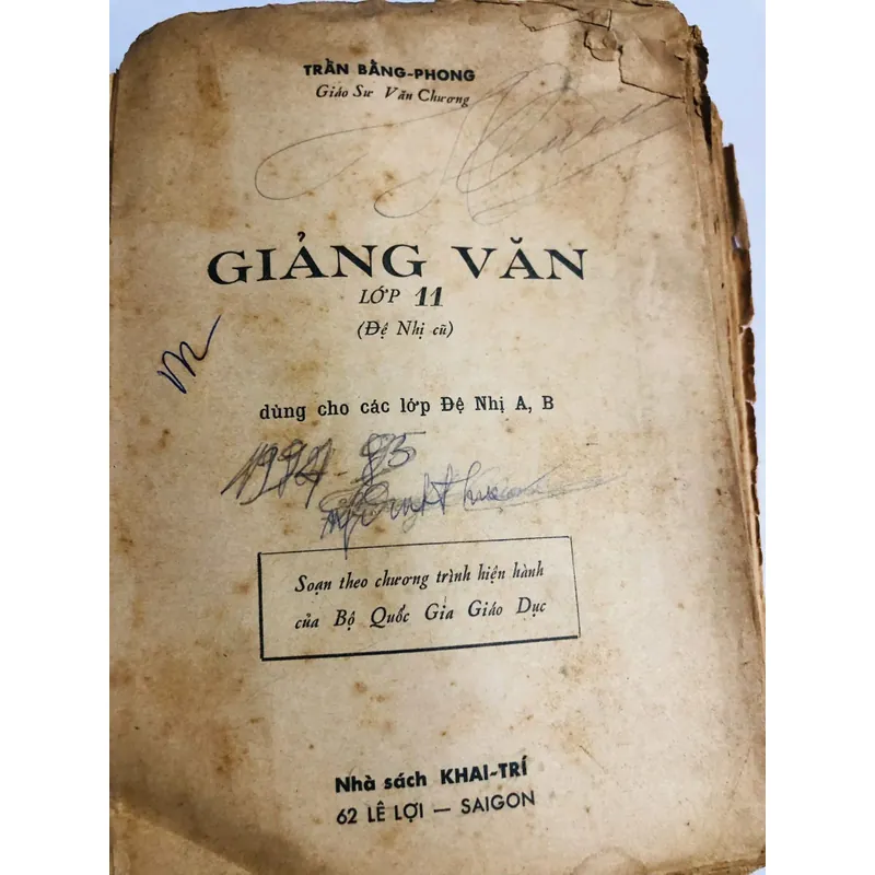  GIẢNG VĂN LỚP 11 – TRẦN BẰNG PHONG 557924