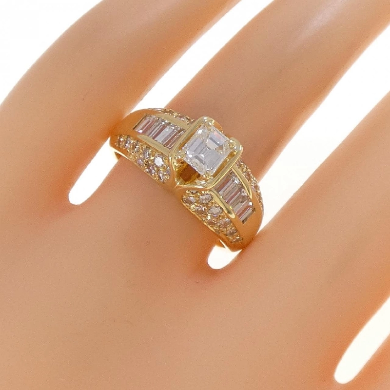 Nhẫn kim cương K18YG - Hàng hiệu Authentic 852831