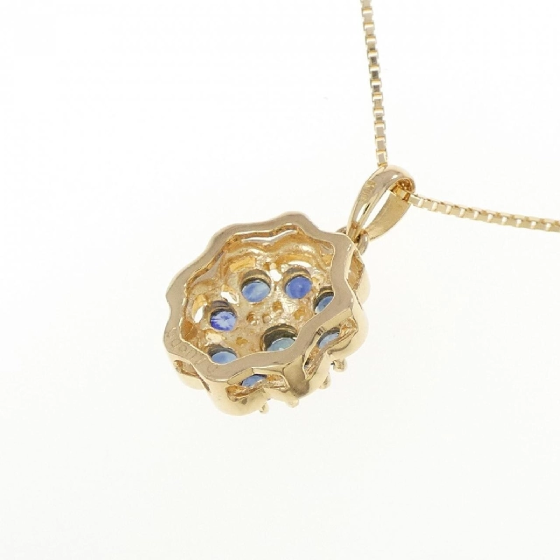 K18YG Sapphire Necklace 0.70CT - Hàng hiệu Authentic 858442