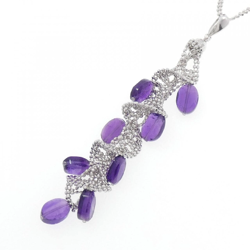 K14WG/K18WG Mặt dây chuyền Amethyst - Hàng hiệu Chính hãng 864246