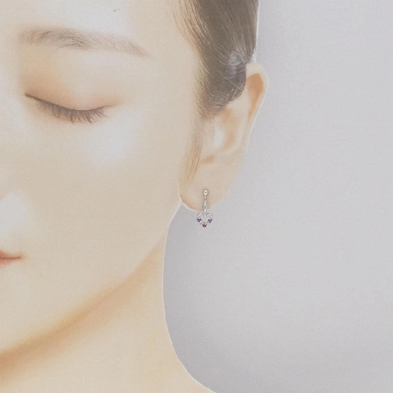 PT Heart Ruby Earrings - Hàng hiệu Chính hãng 869001