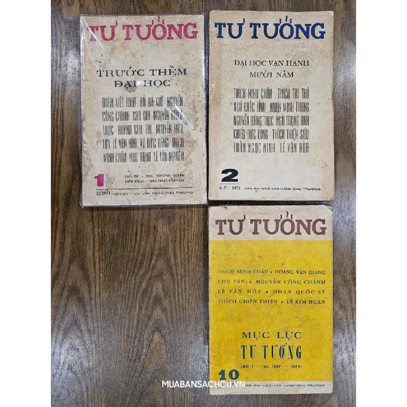 Tạp chí Tư Tưởng - Viện Đại Học Vạn Hạnh 719380
