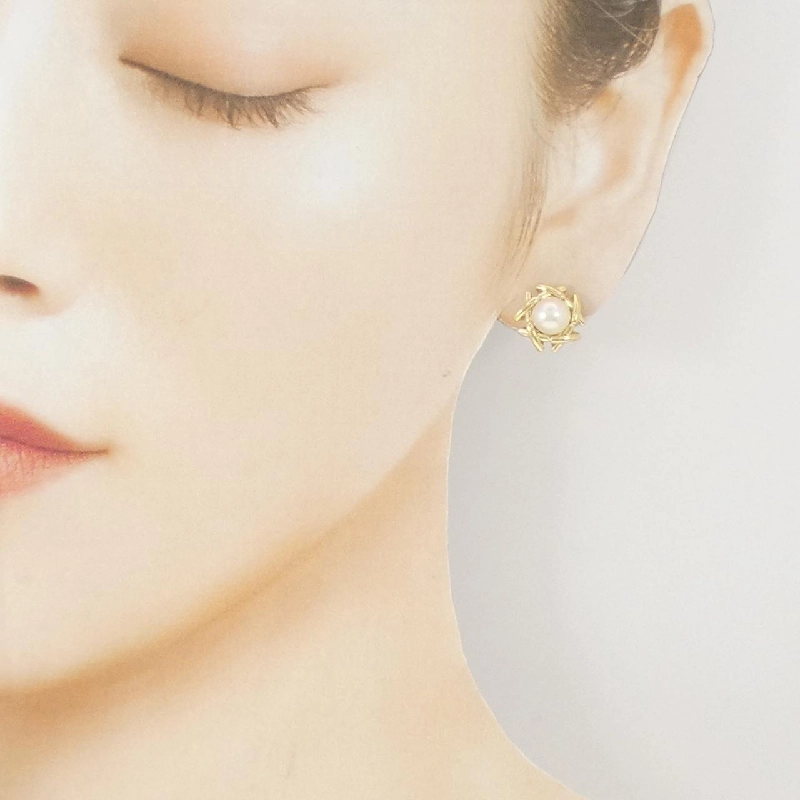 Bông tai ngọc trai Akoya 6.5mm - Hàng hiệu Authentic Tiffany 843667