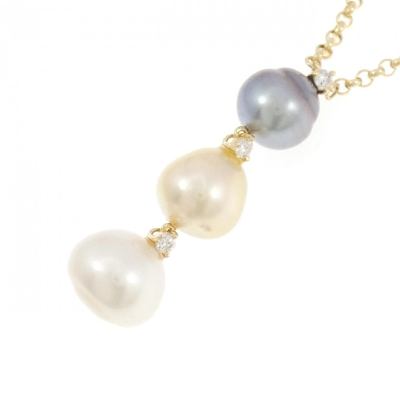 K18YG Ngọc trai Dây chuyền - Hàng hiệu Chính hãng 856984