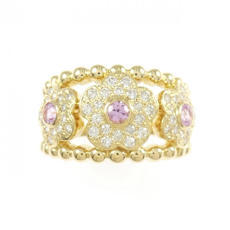 Nhẫn Sapphire Hoa K18YG 0.34CT - Hàng hiệu Chính hãng 851373