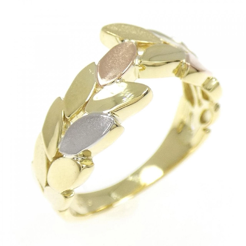 Nhẫn lá K18YG/PT900/K18PG 669397