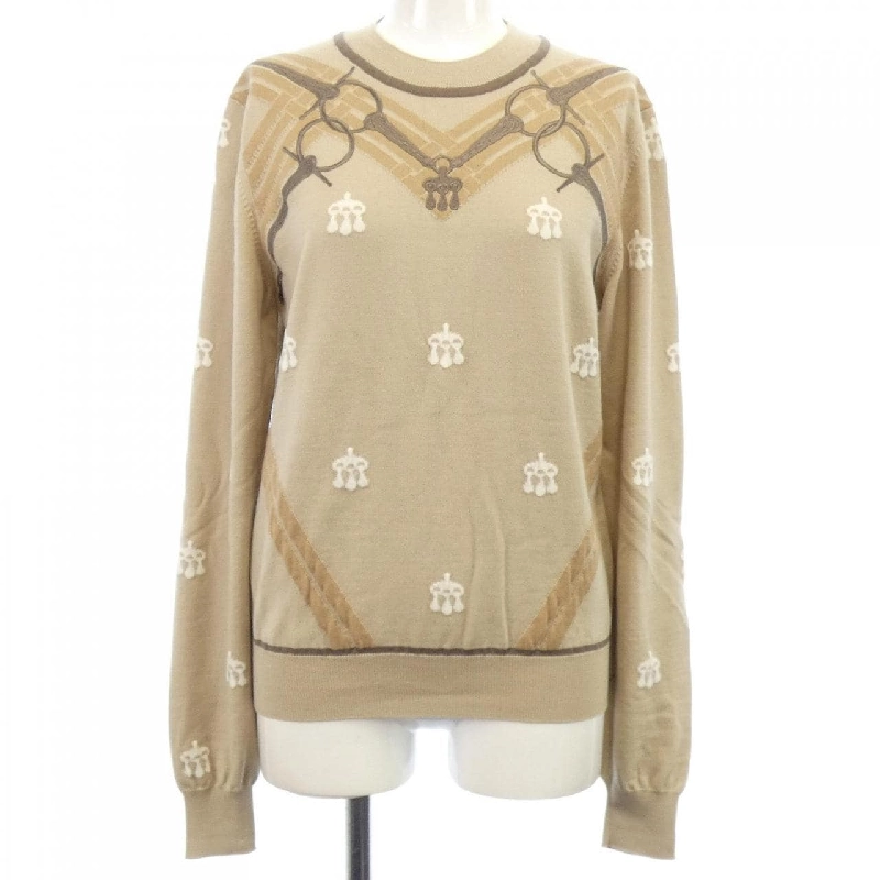 HERMES エルメス MORS A JOUET 馬銜 4H2662DD ニット 627772