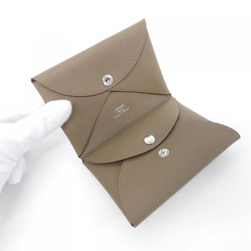 【Sản phẩm chưa sử dụng】Ví tiền Hermes Calvi Duo 083035CK 621206