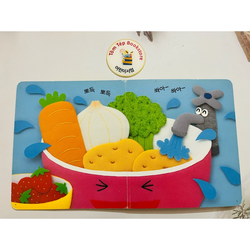 Set boardbook tiếng Hàn cho bé B10 465891