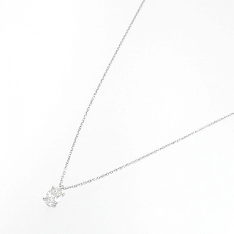 Dây chuyền kim cương PT900/PT850 0.334CT G VS1 Cắt hình bầu dục - Hàng hiệu Chính hãng 872404