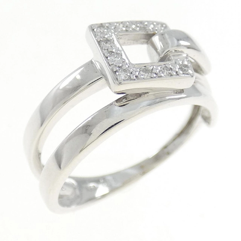 Nhẫn kim cương 750WG 0.08CT 673695