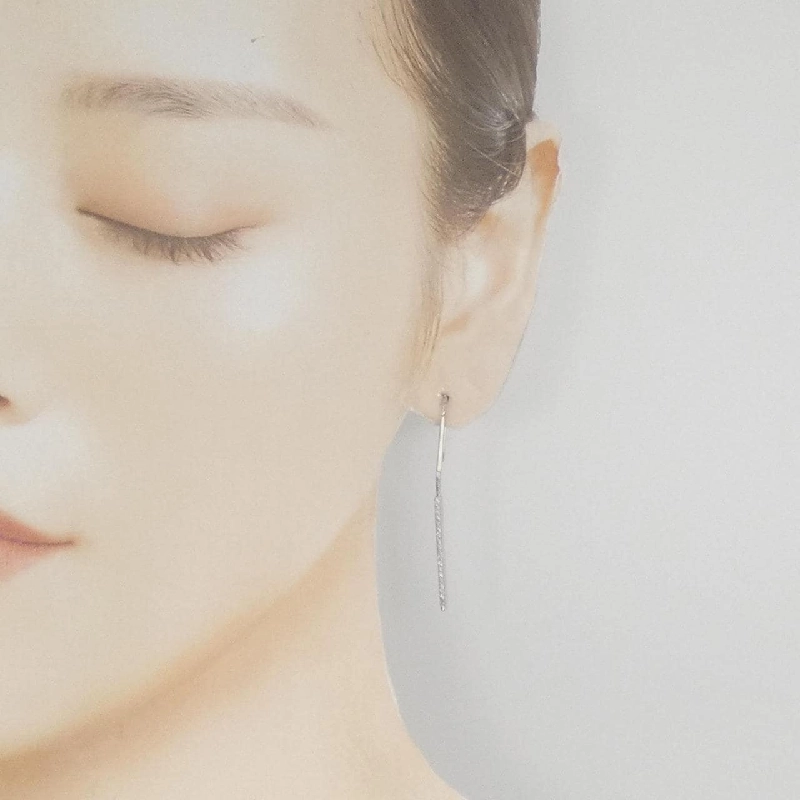 Bông tai kim cương 750WG 0.22CT - Hàng hiệu Chính hãng 875970