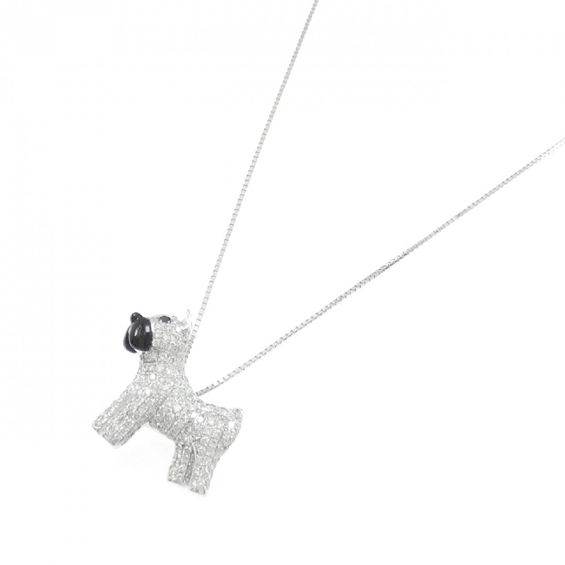 Dây chuyền Onyx 18KWG/K18WG - Hàng hiệu Authentic 0.3CT 858929