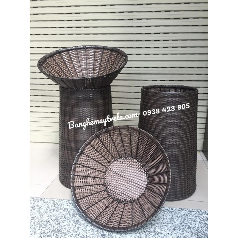 Giỏ mây nhựa trưng trái cây hoa quả 716577
