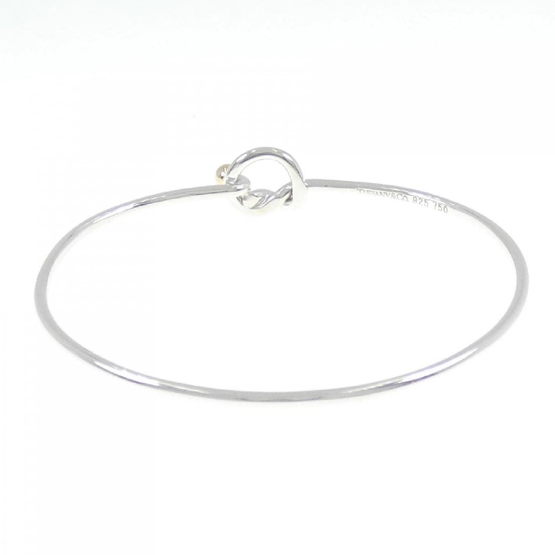 【Vintage】Vòng tay trái tim móc & mắt phẳng Tiffany 668316