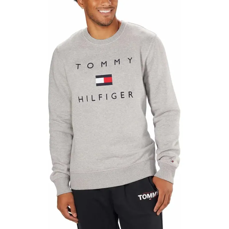 Áo sweater Tommy Hilfiger thêu chữ & logo màu xám 719765