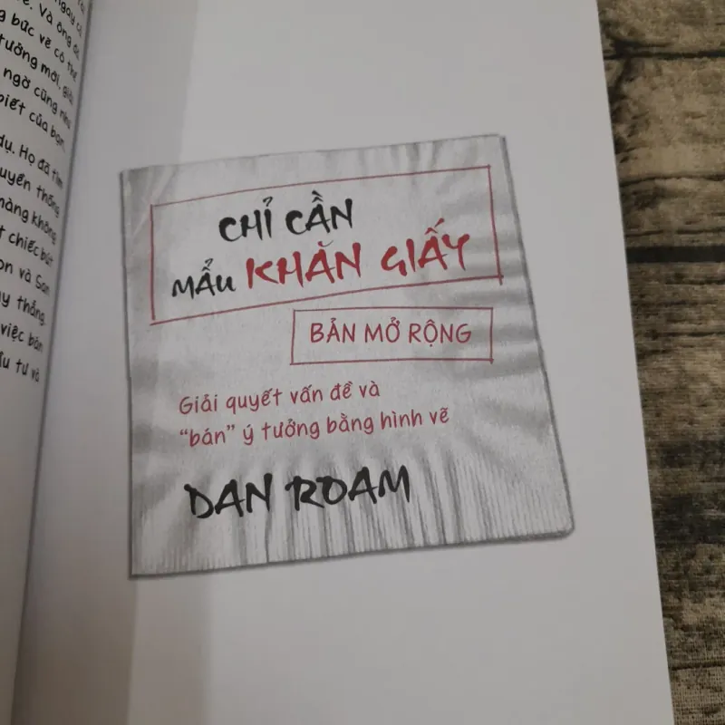 Chỉ cần MẪU KHĂN GIẤY- Giải quyết vấn đề. Tác giả Dan Roam. 763159
