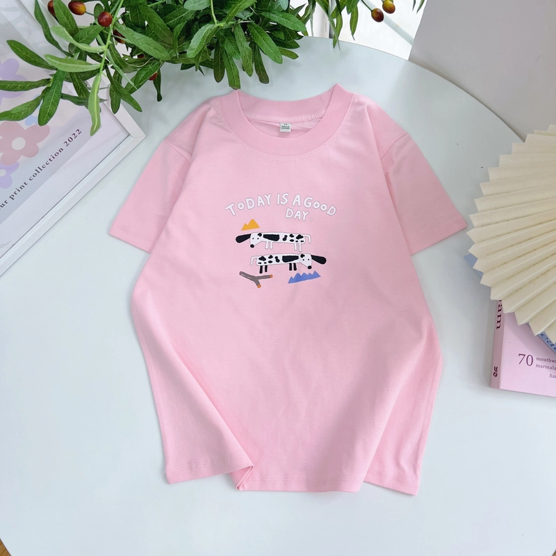 Áo Thun Nữ Cotton Form Cơ Bản Size SML Hồng - Xanh - Vàng Hàng Mới 305225