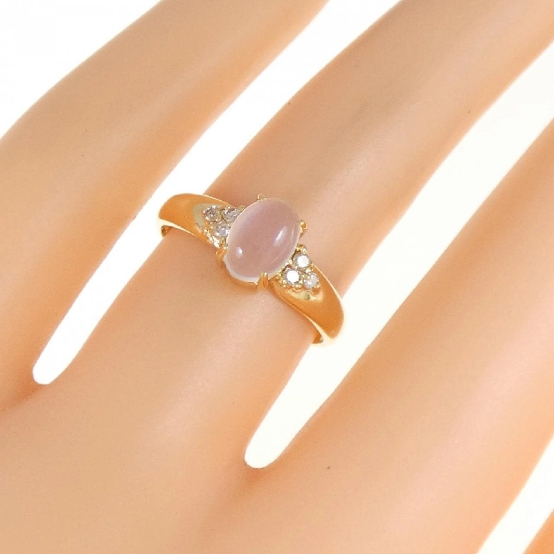 Nhẫn đá mặt trăng K18YG 669730