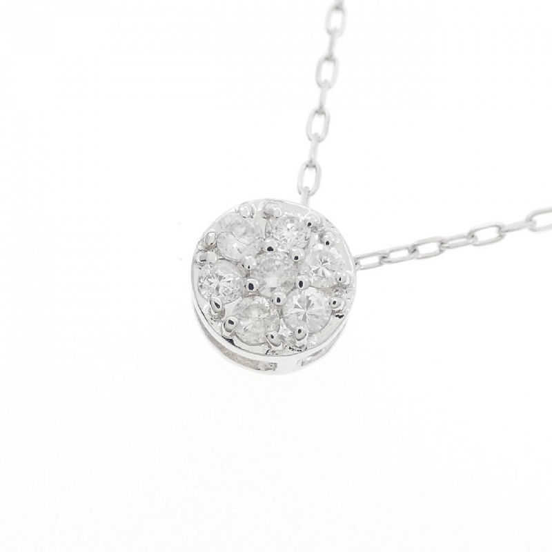 K18WG Hoa Kim Cương Dây Chuyền 0.20CT - Hàng hiệu Chính hãng 860338